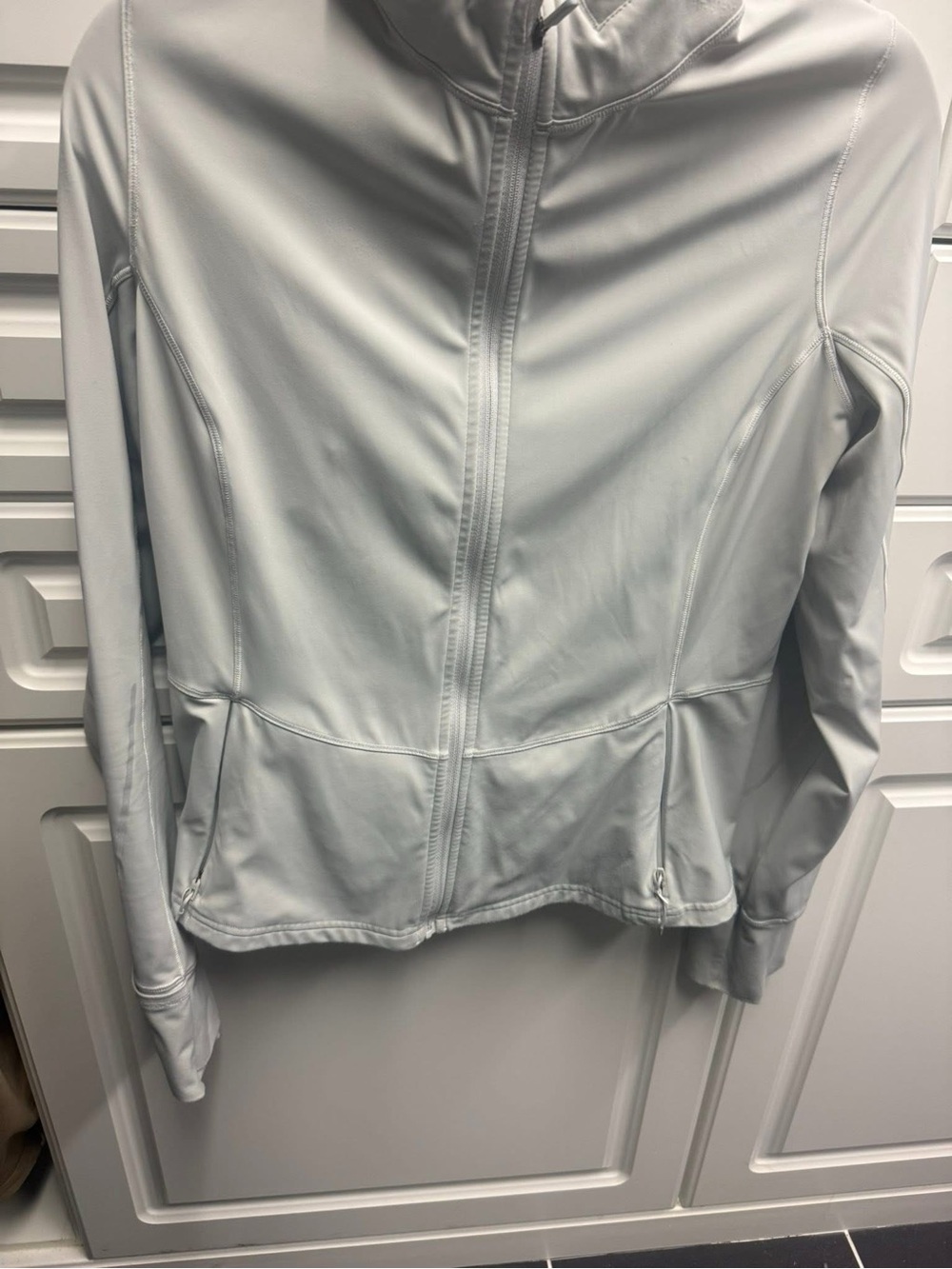 Lululemon Light Gray Women’s Zip-Up Active Jacket